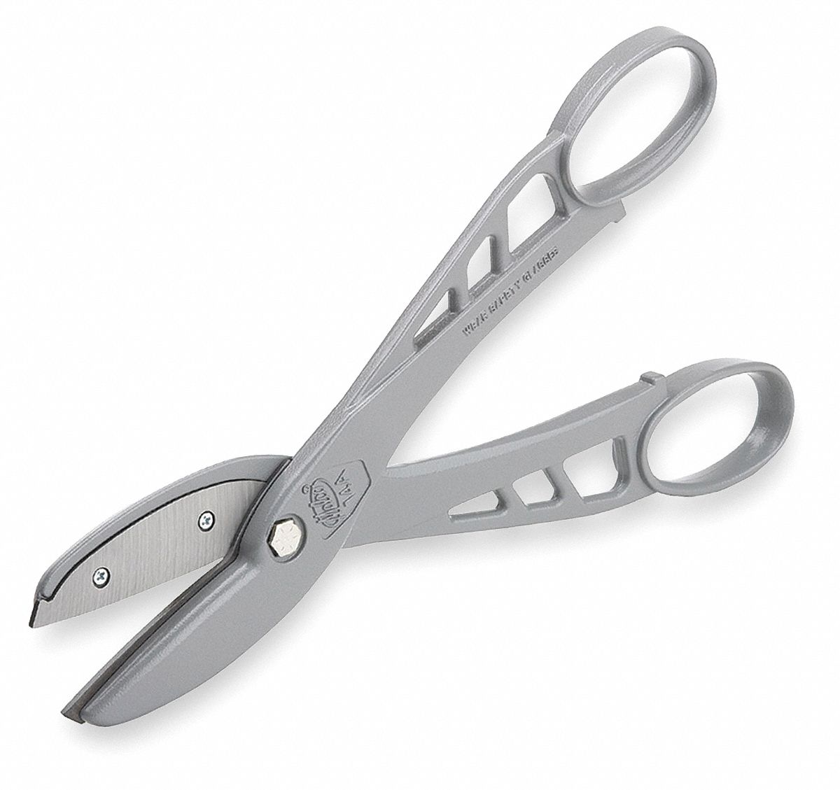 ALUMINUM SNIP,STRAIGHT,3 1/4 IN CUT