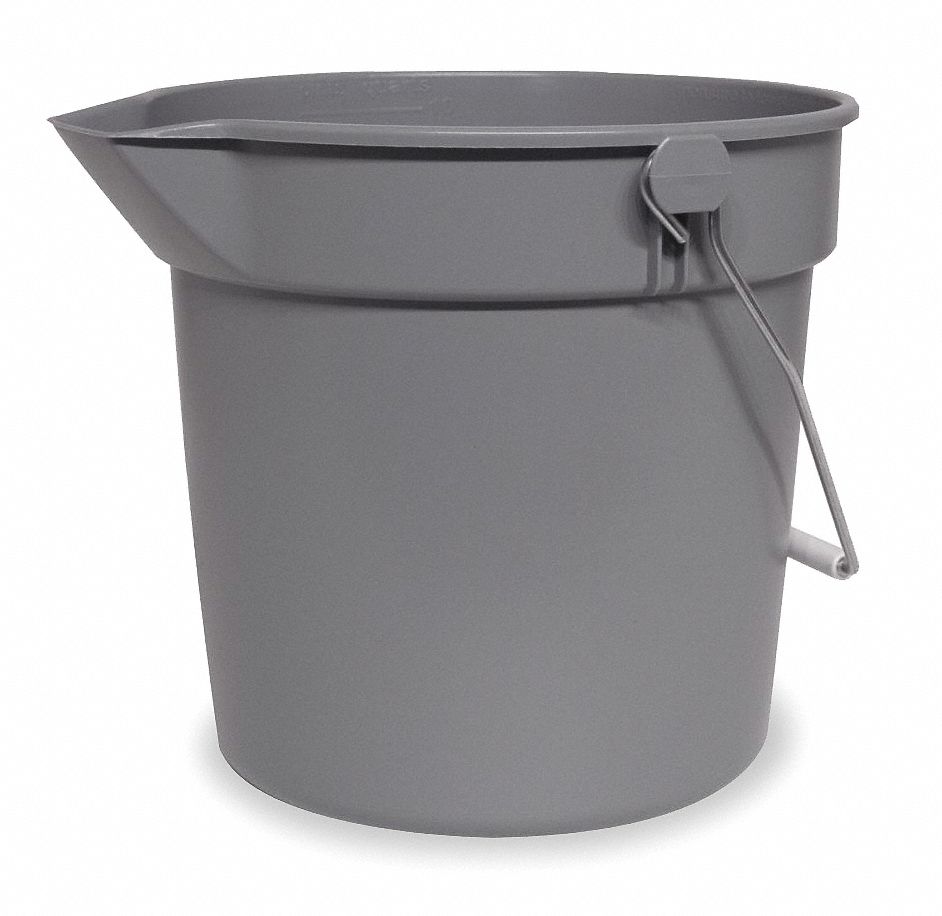 BUCKET,2 1/2 GAL,GRAY