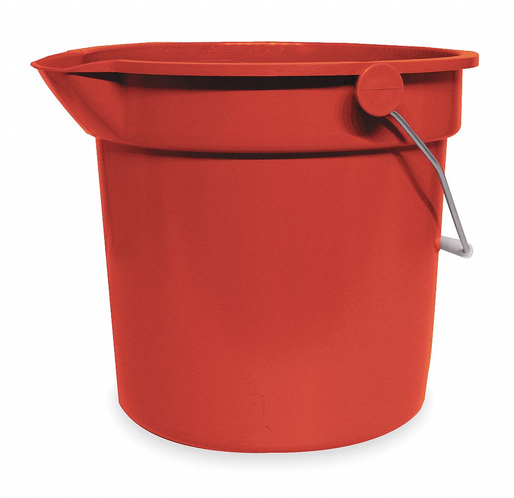 BUCKET,3 1/2 GAL,RED