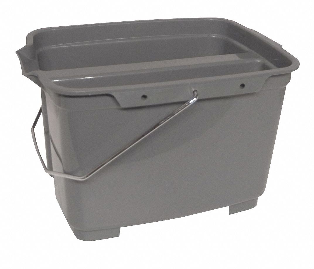 BUCKET,GRAY,4 1/4 GAL