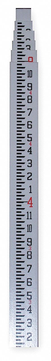 Tenths and Hundredths CST/berger 06-916 Measuremark 16-Foot Grade Rod in Feet 