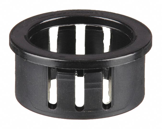 BUSHING,NYLON,OD 0.578 IN,BLK,PK25