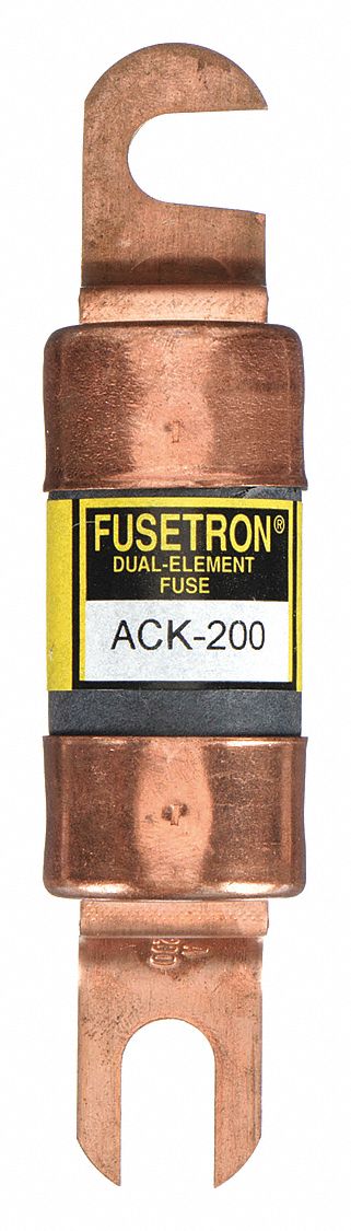 Forklift Limiter Fuse: Bolt-On, Time-Delay, 200 A, 72 V DC, Non-Indicating, DC Only