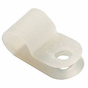 GRAINGER APPROVED 22CC37B0437 Cable Clamp,Nylon,7/16 In,PK25 