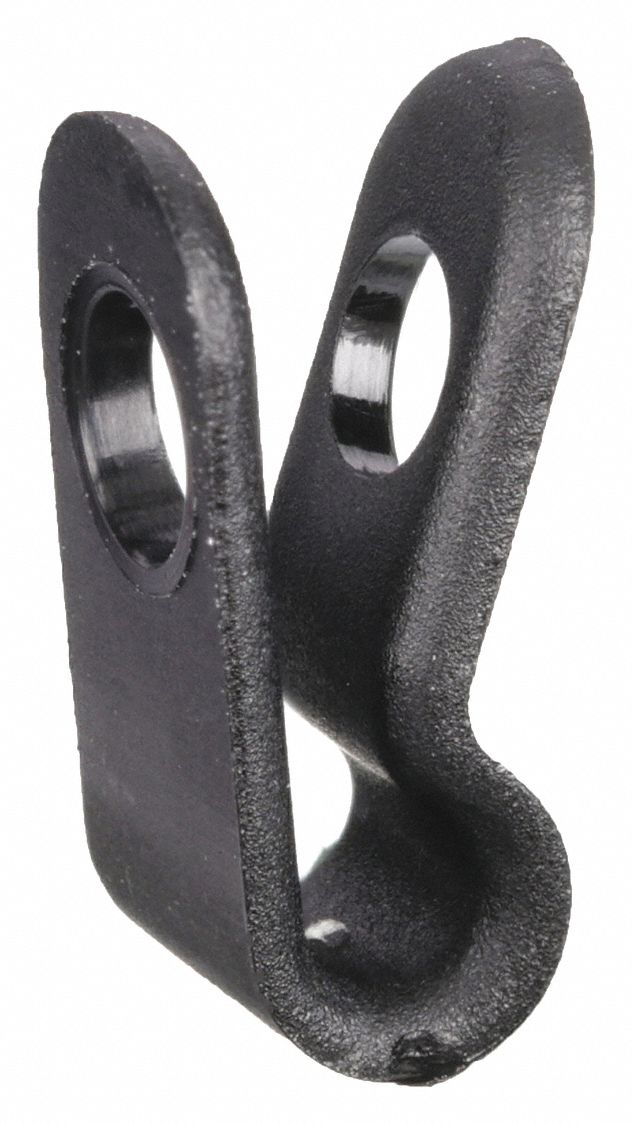 CABLE CLAMP,NYLON,1/16 IN,BLK,PK25