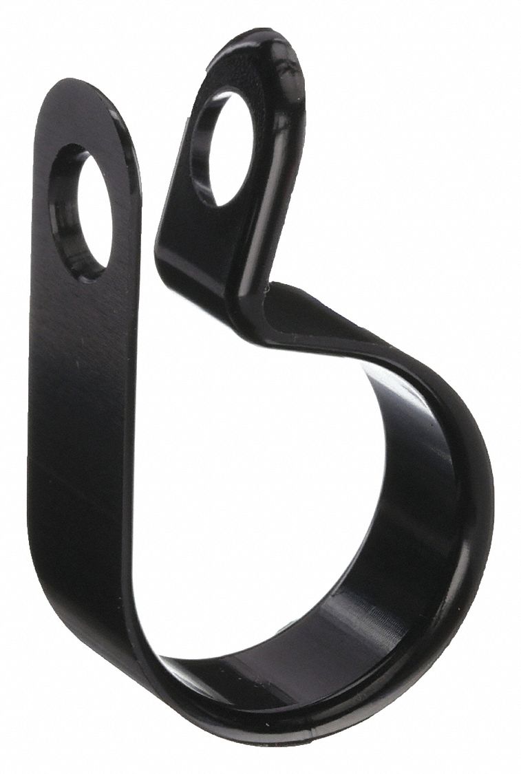 APPROVED VENDOR CABLE CLAMP,NYLON,1/8 IN,BLK,PK 25 - Cable, Wire and Hose  Clamps - WWG1EMT3