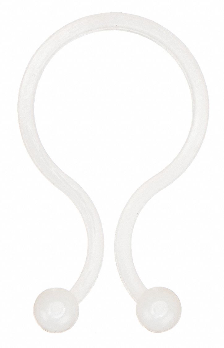 Flexible Cable Ties: 0.88 in Overall Lg, For 0.27 in Cable Bundle Dia - Max, Natural