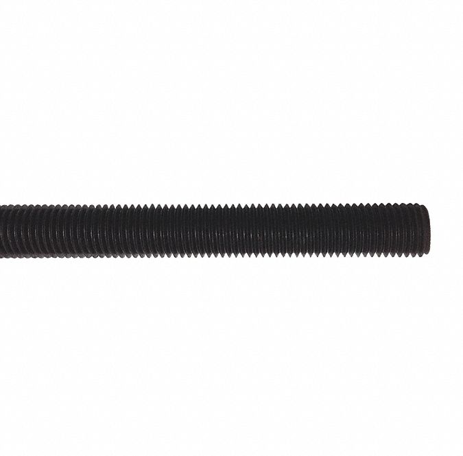 Nylon 66 Threaded Rods RH 3/4"-10 x 1.0 Foot Long Black 