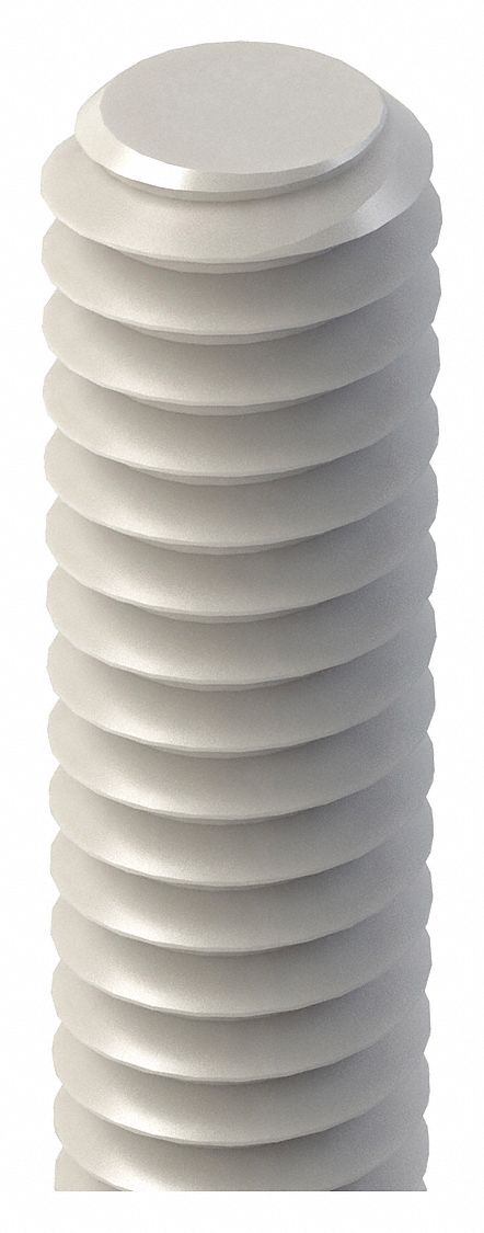 FULLY THREADED ROD, M3-0.8 THREAD SIZE, NYLON, 6/6, PLAIN FINISH, 1 M OVERALL L
