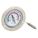ANALOG PANEL MOUNT THERMOMETER, 2 IN DIAL DIAMETER, 2.5 IN PROBE L, +/-2% ACCURACY, 60 ° F MAXIMUM TEMPERATURE