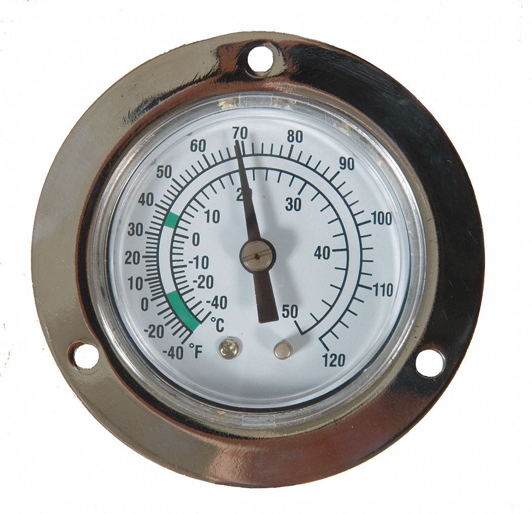 Grainger Approved Analog Panel Mount Thermometer 40 To 1 F 40 To 50 C 2 In 1epe4 1epe4 Grainger