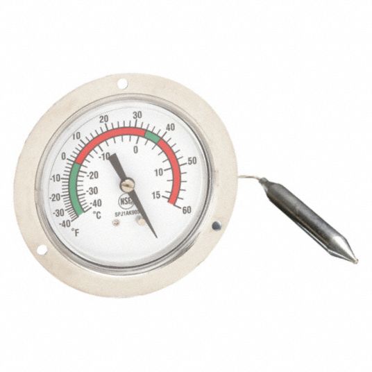 58mm Car Thermometer Mechanical Analog Temperature Gauge With Paste-=m