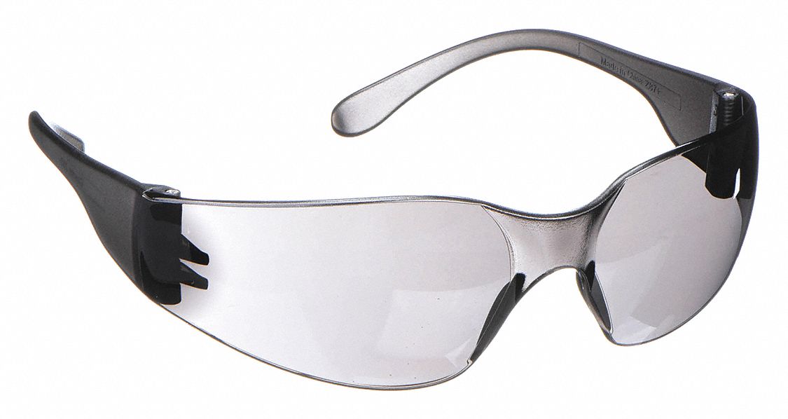 LUNETTES DE SÉCURITÉ, SANS MONTURE, ENVELOPPANTES, PC, ANTIRAYURES, GRISES, UV, S, UNISEXE