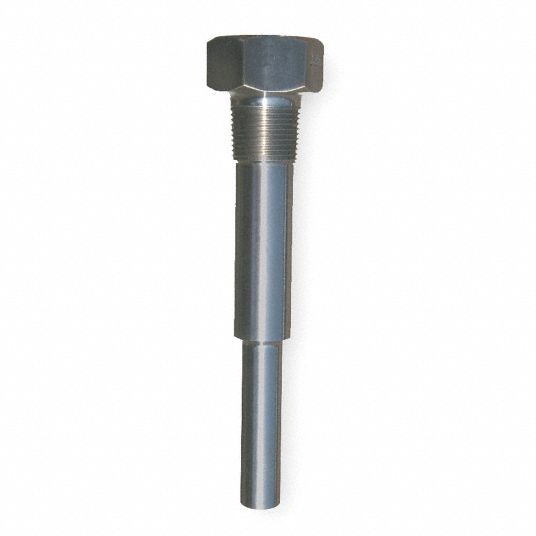 TRERICE Industrial Thermowell, 316 Stainless Steel, 3/4 in NPT