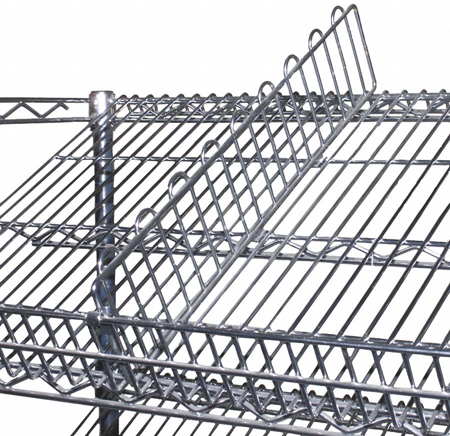 EAGLE GROUP Shelf Divider, Steel, 18 in Overall Width, 4 1/2 in Overall