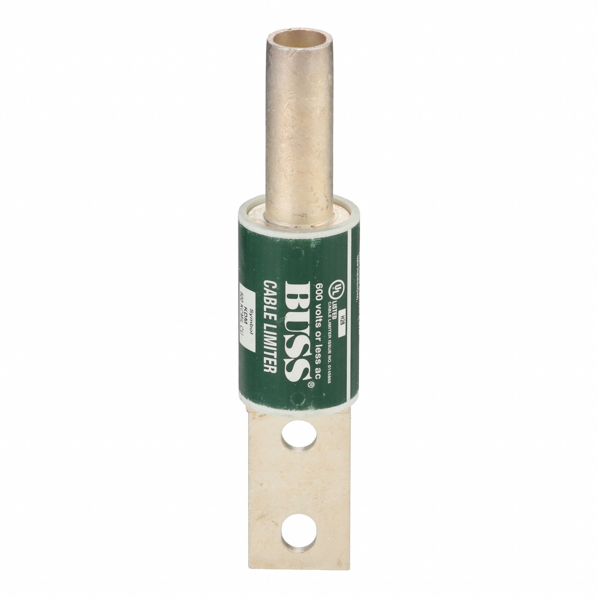 Cable Limiter: Cable-to-Bolt Connection, 500 kcmil, Copper Conductors, 600 V AC, Offset