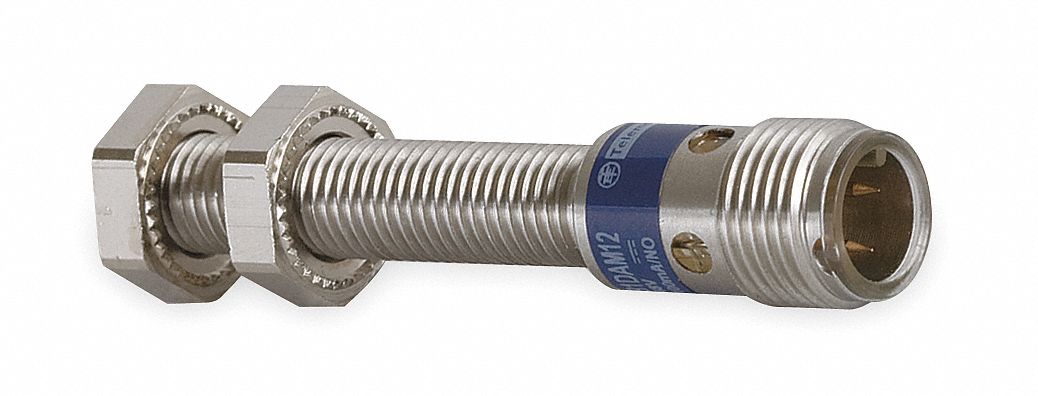 Inductive Cylindrical Proximity Sensor: Built-in Connector, Shielded, 2 Wires