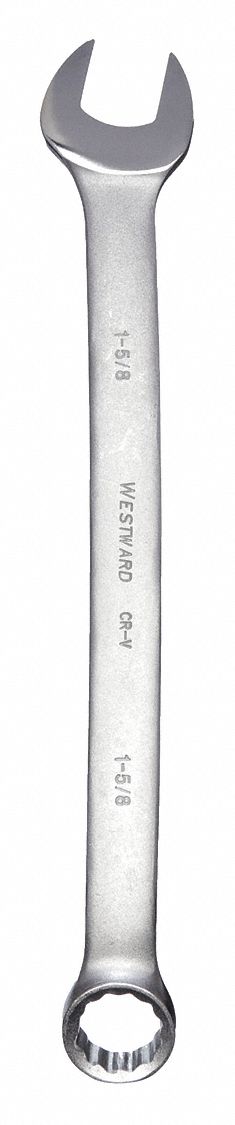 COMBINATION WRENCH, ALLOY STEEL, SATIN, 1 5/8 IN HEAD SIZE, 21 1/4 IN OVERALL L, OFFSET