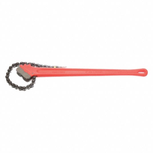 Ridgid - Chain & Strap Wrench: 5″ Max Pipe, 29-1/4″ Chain Length - 98433766  - MSC Industrial Supply