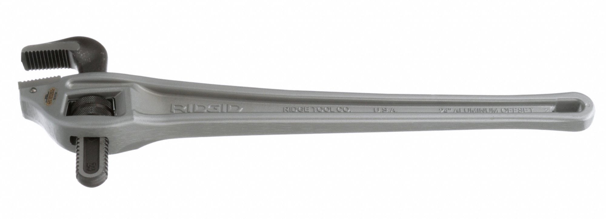 RIDGID Offset Pipe Wrench 3 in Jaw Capacity, Serrated, 24 in Overall