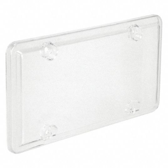 Auto Drive Universal Automotive License Plate Cover Unbreakable Clear Dome,  92615W