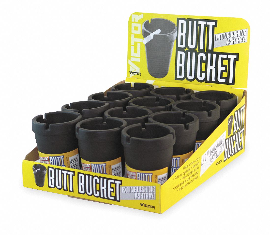 1EZH4 - Butt Bucket Ashtray Black