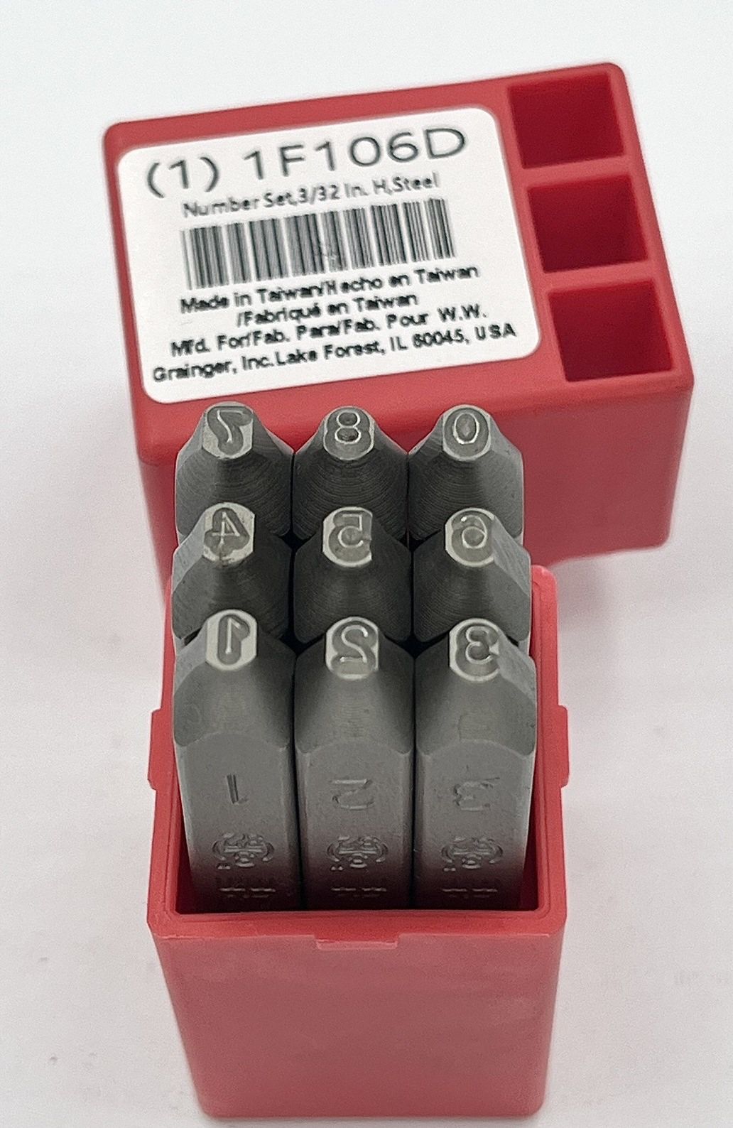 Hand Stamp Kit Number Set