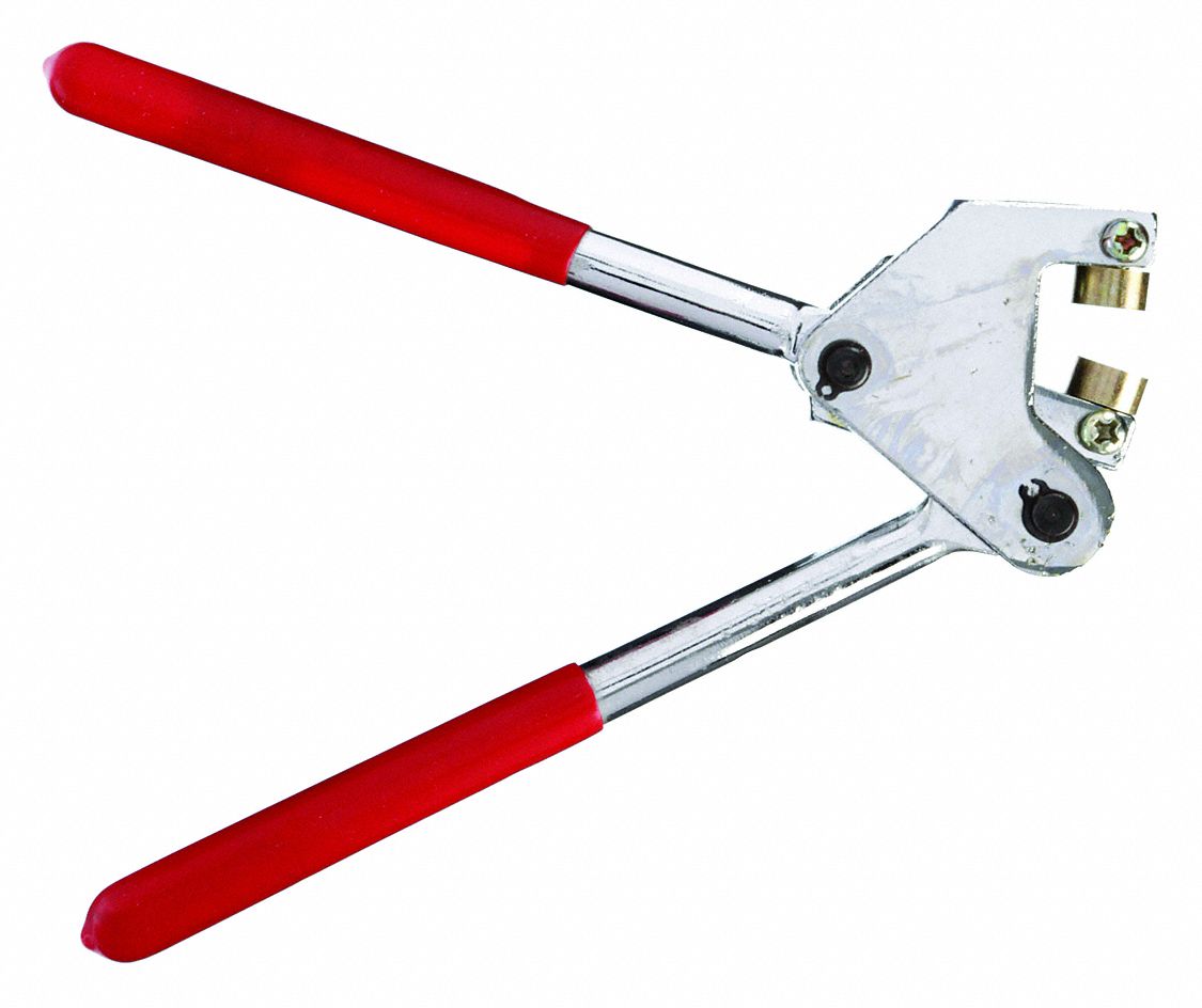 SECURITY SEAL PRESS, LEAD AND WIRE SEALS, NICKEL, RUBBER, 6&frac12; IN L, APPROVED VENDOR