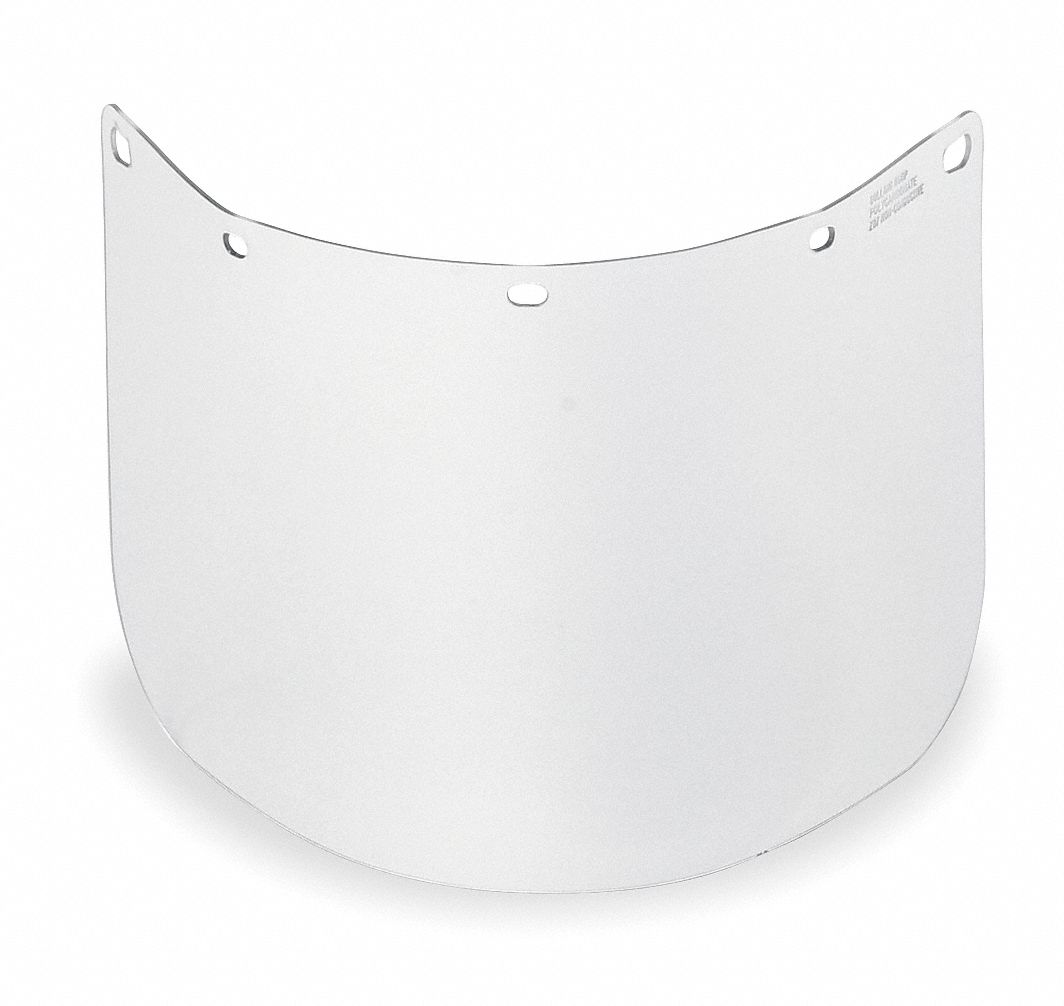 VISIÈRE, TRNSP, PC, 15X8X0,06 PO, POUR HARNAIS DE TÊTE SENTINELLE