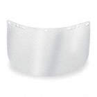 FACESHIELD VISOR, CLEAR, ACETATE, 15 X 7 X 0.06 IN, CHEMICAL RESISTANCE