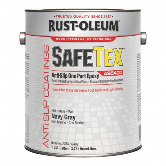 RUST-OLEUM, Epoxy Ester, 1-Step System Components, Anti-Slip Floor Coating  - 1F712