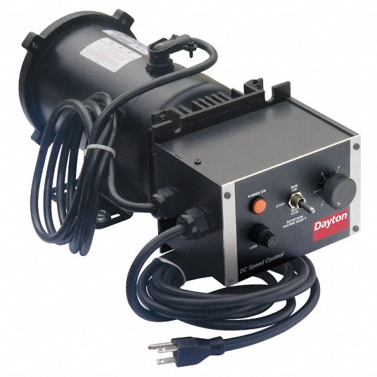 DAYTON Adjustable Speed Motor, 1/2 HP, 56C Frame, Nameplate RPM 1,750