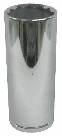 Socket,  Steel,  Chrome,  18 mm