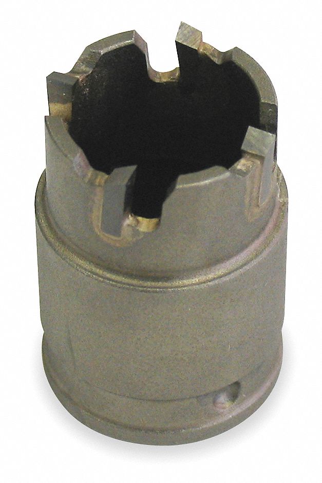 HOLE CUTTER, ⅞ IN SAW DIAMETER, 4 TEETH, ⅛ IN MAX CUTTING DEPTH, ⅜ IN THREAD, CARBIDE
