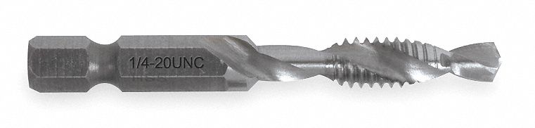 Greenlee Drill Tap Countersink Thread Size 1 4 Unc High Speed Steel 1faj8 Dtap1 4 Grainger