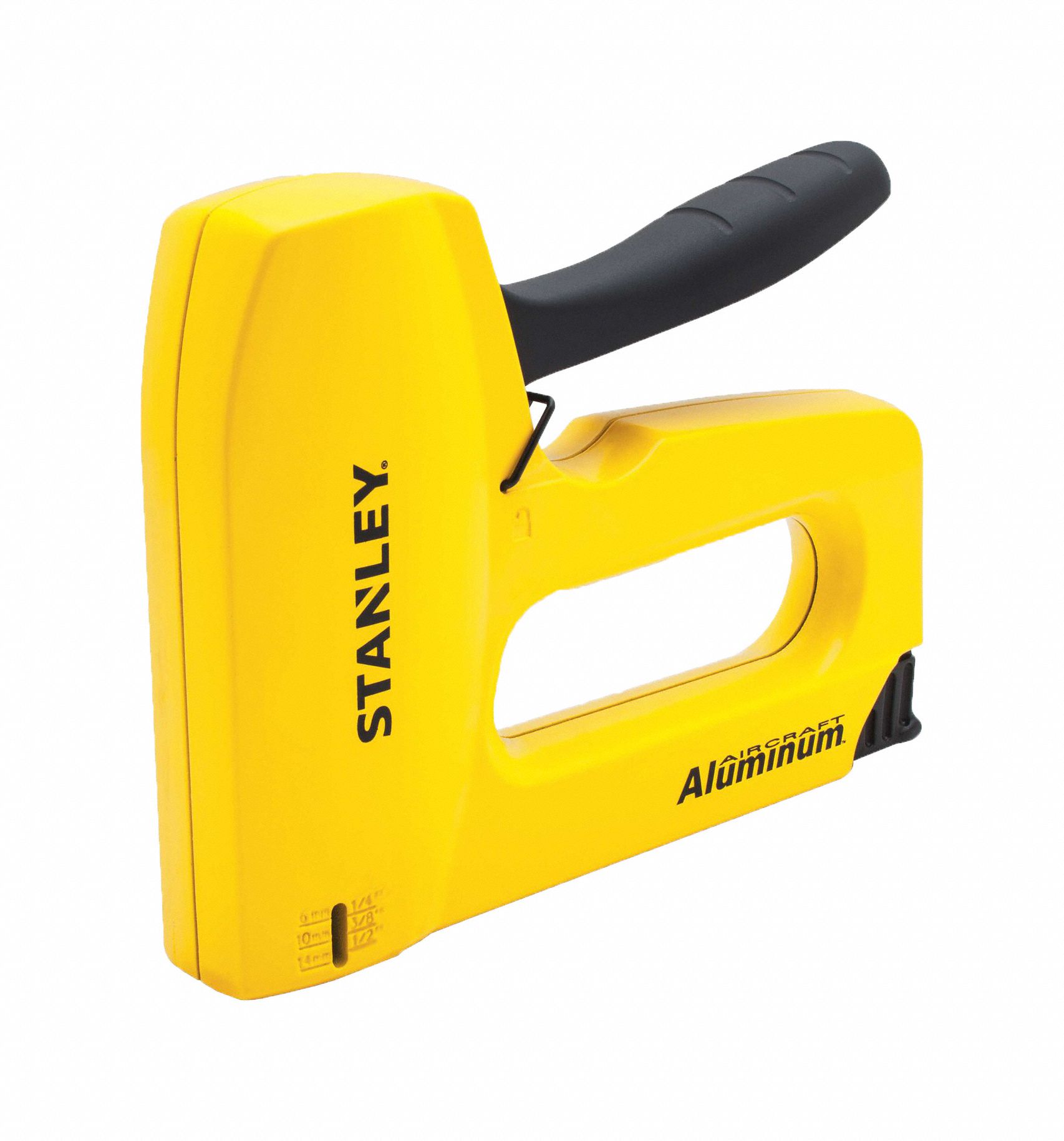 STANLEY Staple Gun 7 1/10 in Overall Lg, For 1/4 in_5/16 in_3/8 in_1/2