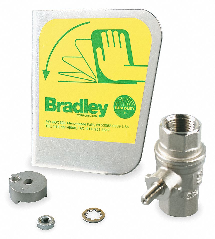 BRADLEY Stainless Handle w/Ball Valve 1FBE3S30070 Grainger