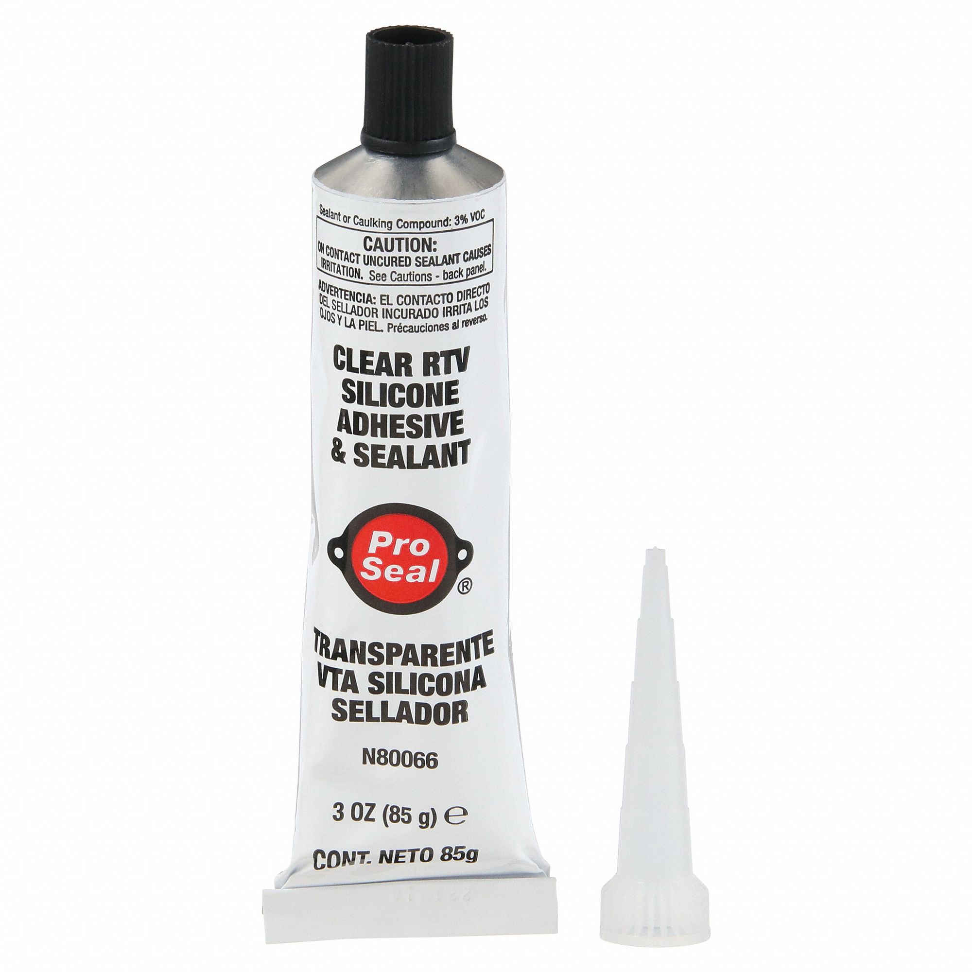 3 oz. Clear RTV Silicone Adhesive and Sealant (12-Pack)