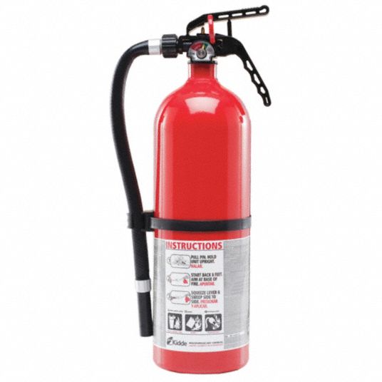 KIDDE, 5 lb Extinguisher Capacity, Fire Extinguisher - 1FBJ9|EX340SC ...