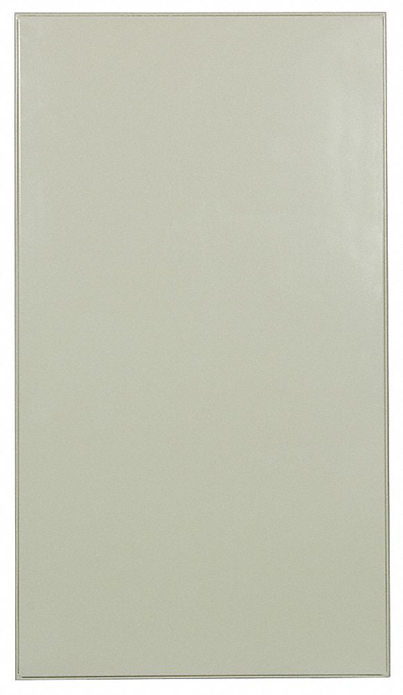 PARTITION PANEL: 58 IN X 58 IN X 1 IN, STEEL, POWDER COATED, ALMOND, THEFT RESISTANT