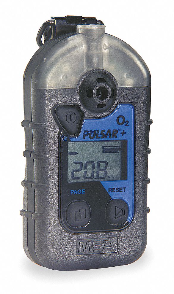 MSA Single Gas Detector, 0 to 25 vol Sensor Range, LithiumIon Battery