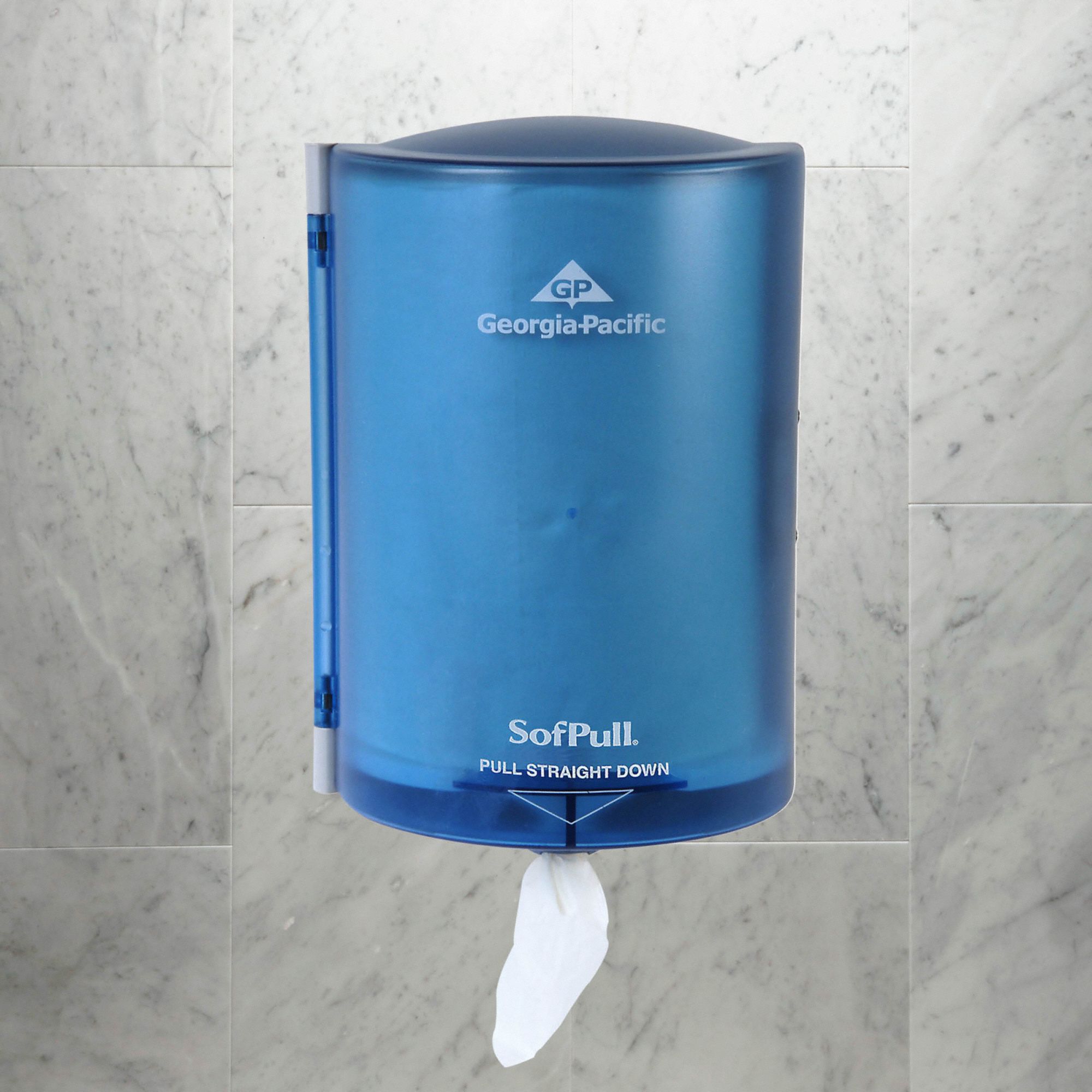 Paper Towel Dispenser, SofPull(R), Blue, (1) Roll