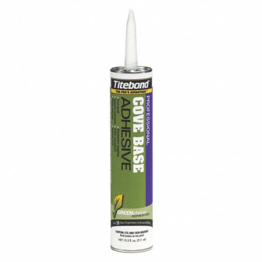 TITEBOND Solvent Free Adhesive, Cove Base, 10.5 Oz 1FCB83401 Grainger
