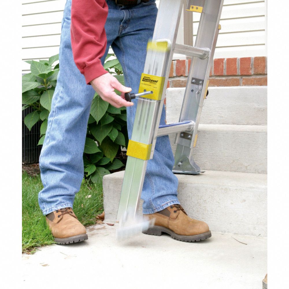 WERNER Extension Ladder 24 ft Industry Ladder Size, 21 ft Extended