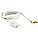 EXTENSION CORD, 9 FT CORD, 16 AWG WIRE SIZE, 16/2, SPT-2, NEMA 1-15P, WHITE, BLOCK