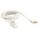 RALLONGE, CORDON 15 PI, 16 AWG, 16/2, SPT-2, NEMA 1-15P, BLANC, BLOC