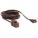 RALLONGE, CORDON 15 PI, 16 AWG, 16/2, SPT-2, NEMA 1-15P, BRUN, BLOC