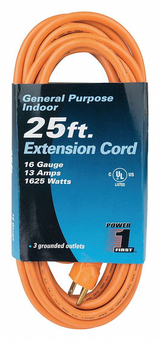 Power First 25 Ft Extension Cord 16/3 