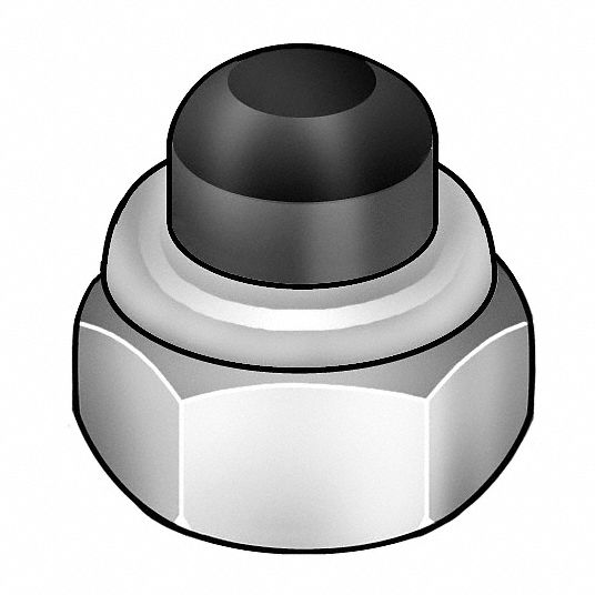 Lock Nut, PK 25 - Grainger