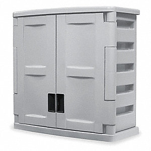 Suncast Commercial Storage Cabinet Gray Black 28 H X 28 W X 11